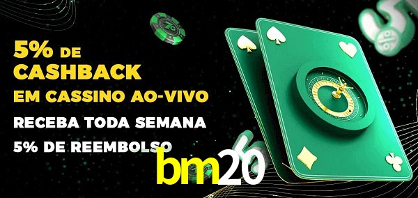 Promoções do cassino ao Vivo bm20